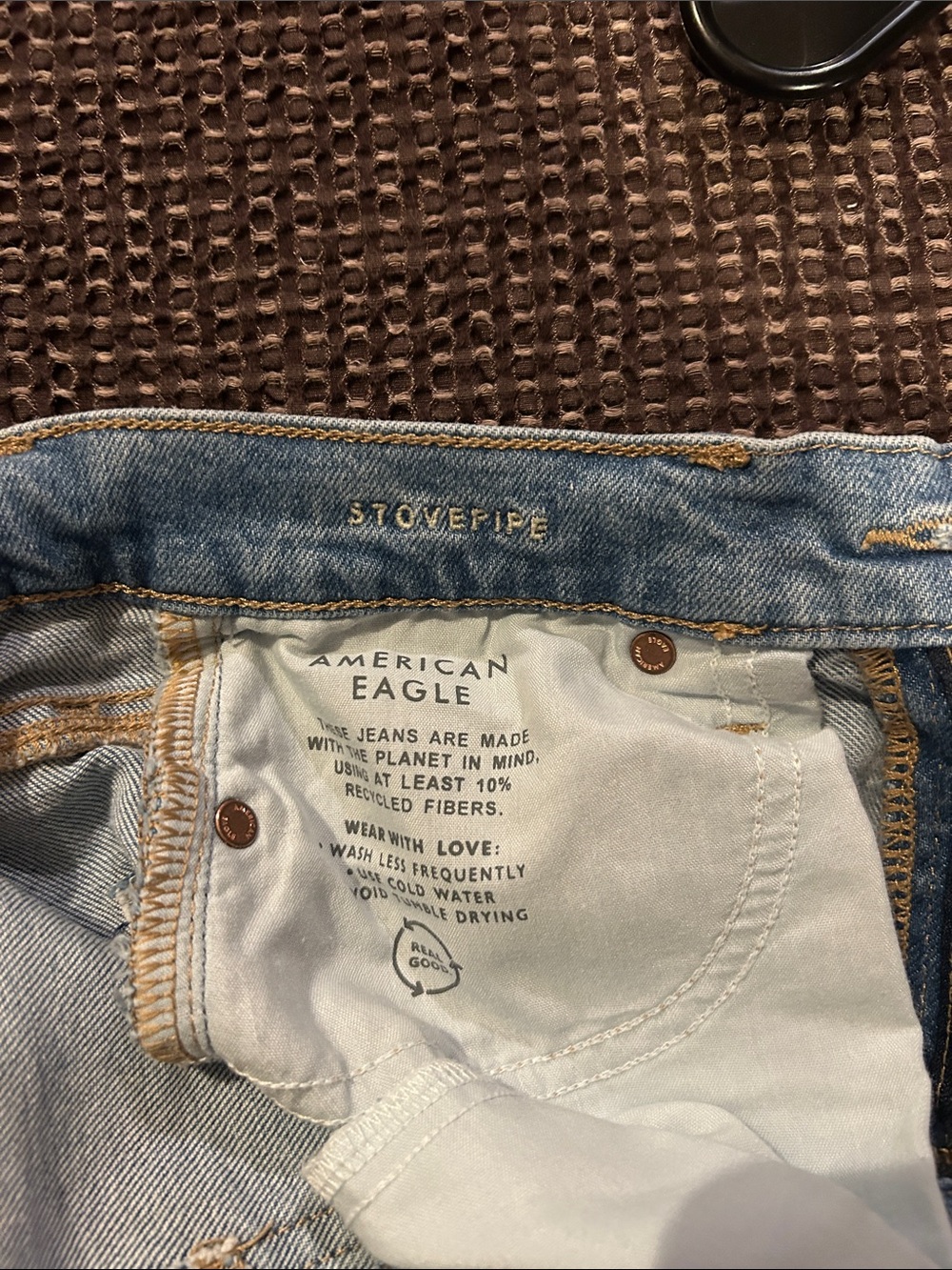 American Eagle Outfitters women’s Stovepipe Jeans - Light Blue Denim